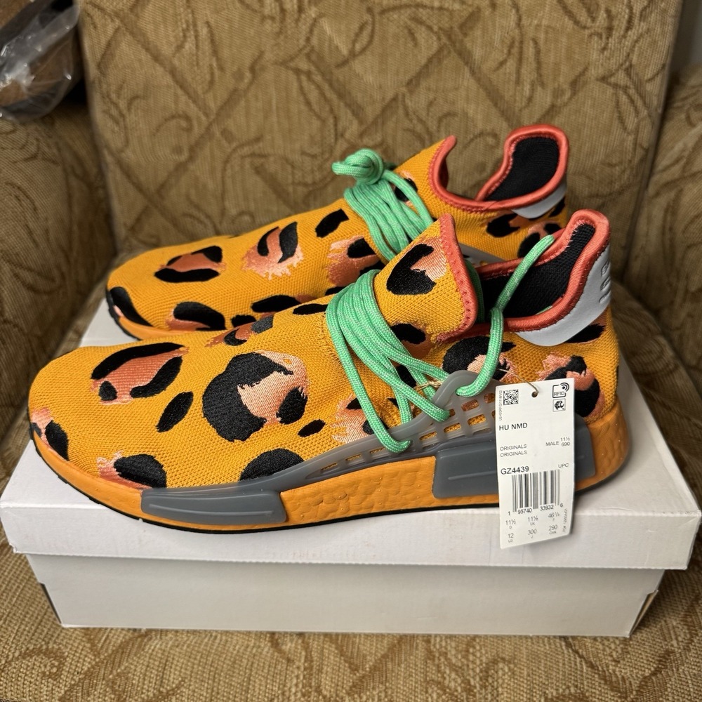 Size 12 - adidas‎ NMD Hu Pharrell Originals Animal Print - DS